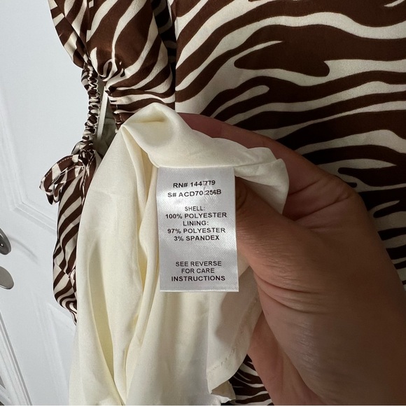 ACOA Animal print slip mini dress size L - Picture 10 of 11